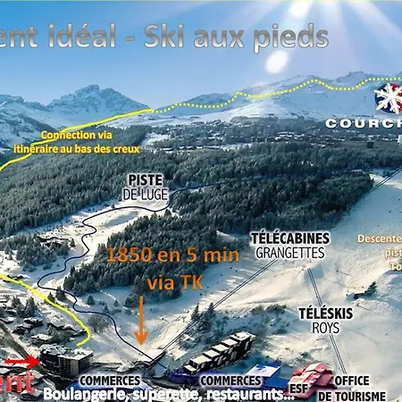 Courchevel 1550 - Veritable Ski Aux Pieds - Appartement Les Tovets T2 - 47M2 - 4P Buitenkant foto